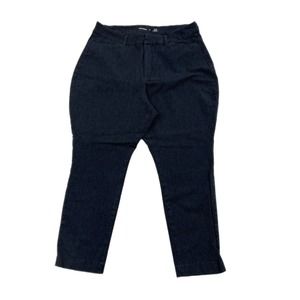 Old Navy High Rise Pixie Curvy Pants Womens 16 Gray Chino Secret Smooth Pockets